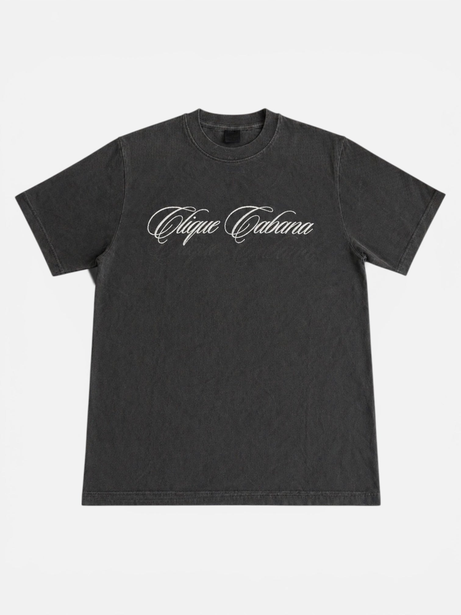 Distressed Script Tee